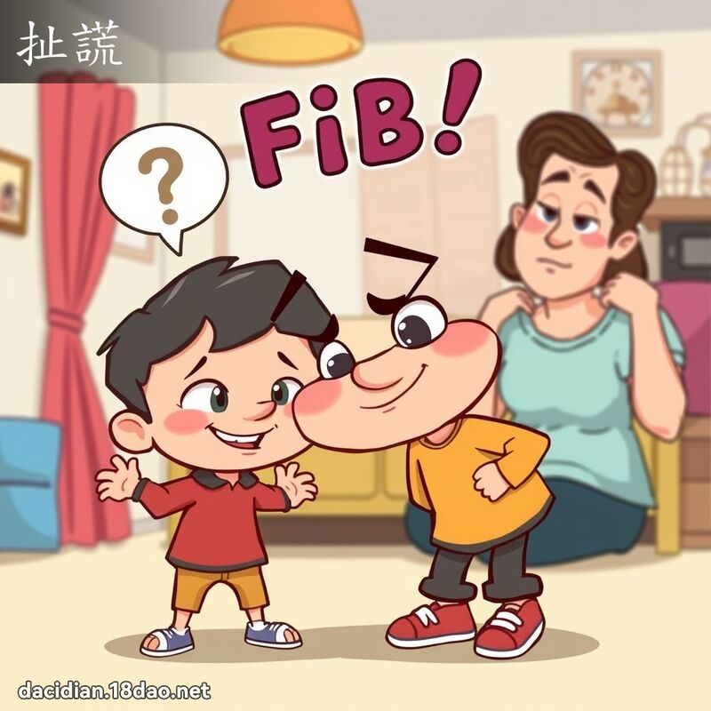扯谎 - 国语大辞典配图