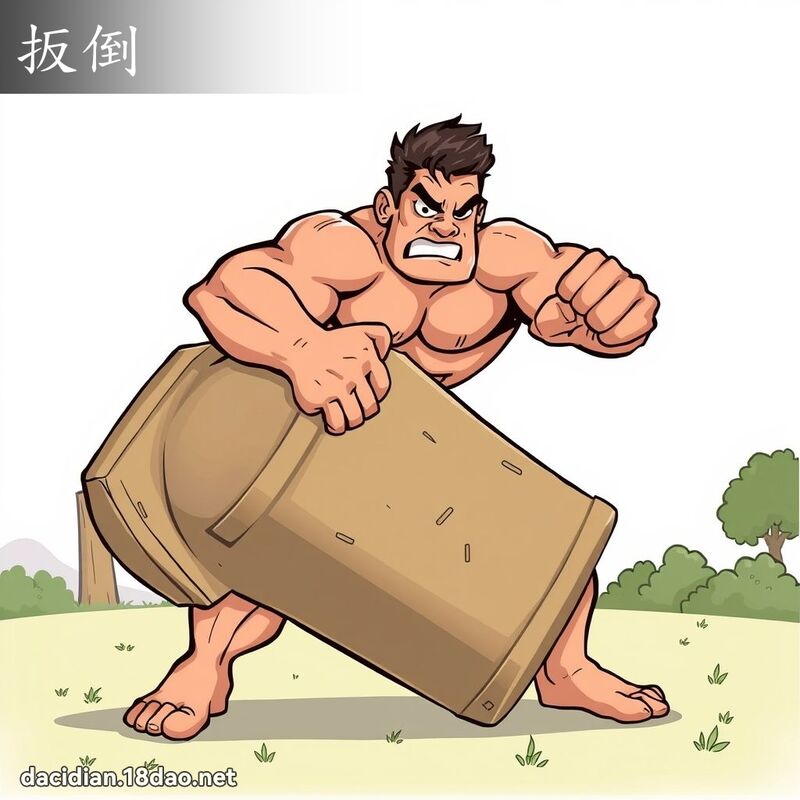 扳倒 - 國語大辭典配圖