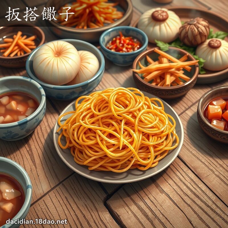扳搭饊子 - 国语大辞典配图