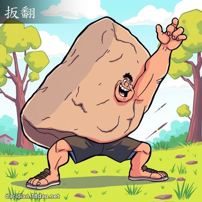 扳翻 - 国语大辞典配图
