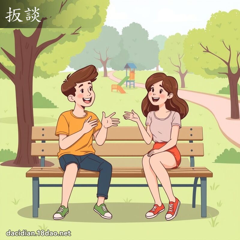 扳談 - 國語大辭典配圖