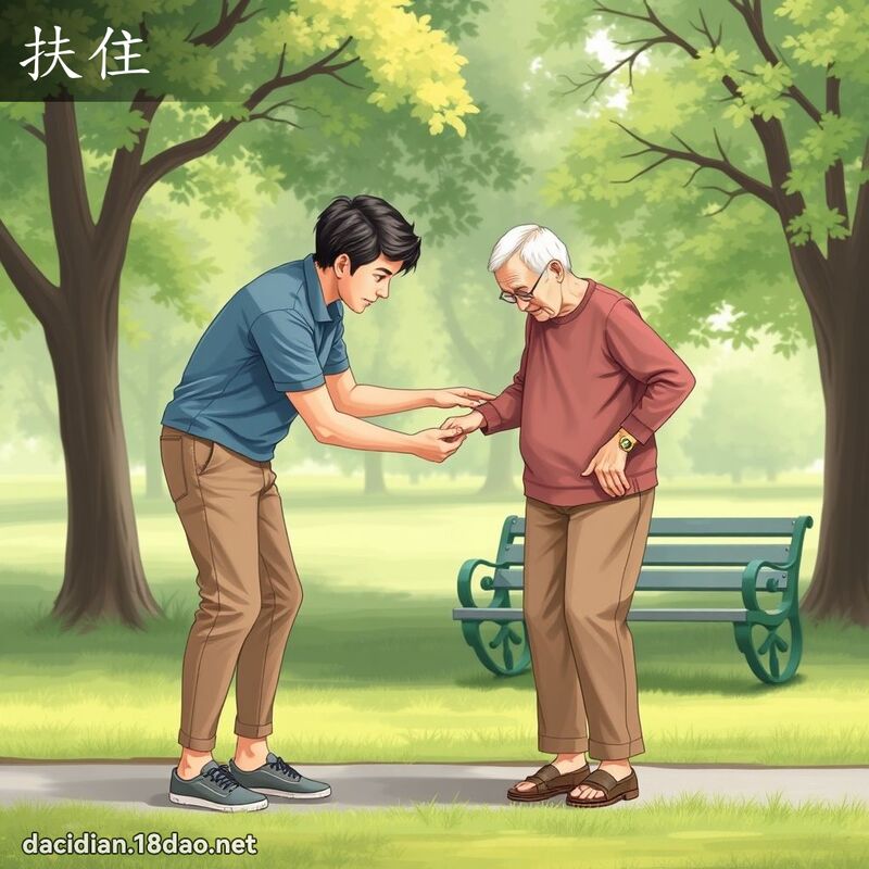 扶住 - 國語大辭典配圖