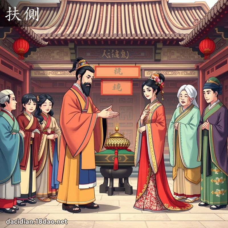扶側 - 國語大辭典配圖
