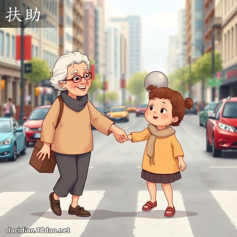 扶助 - 國語大辭典配圖