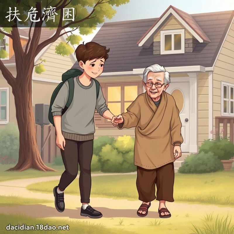 扶危济困 - 国语大辞典配图