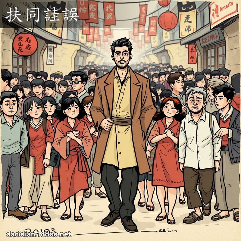 扶同詿誤 - 國語大辭典配圖