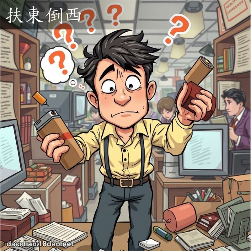 扶東倒西 - 國語大辭典配圖