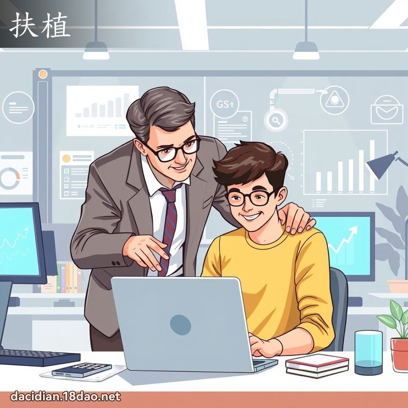 扶植 - 國語大辭典配圖