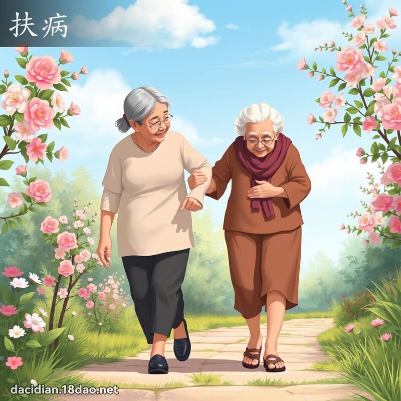 扶病 - 國語大辭典配圖
