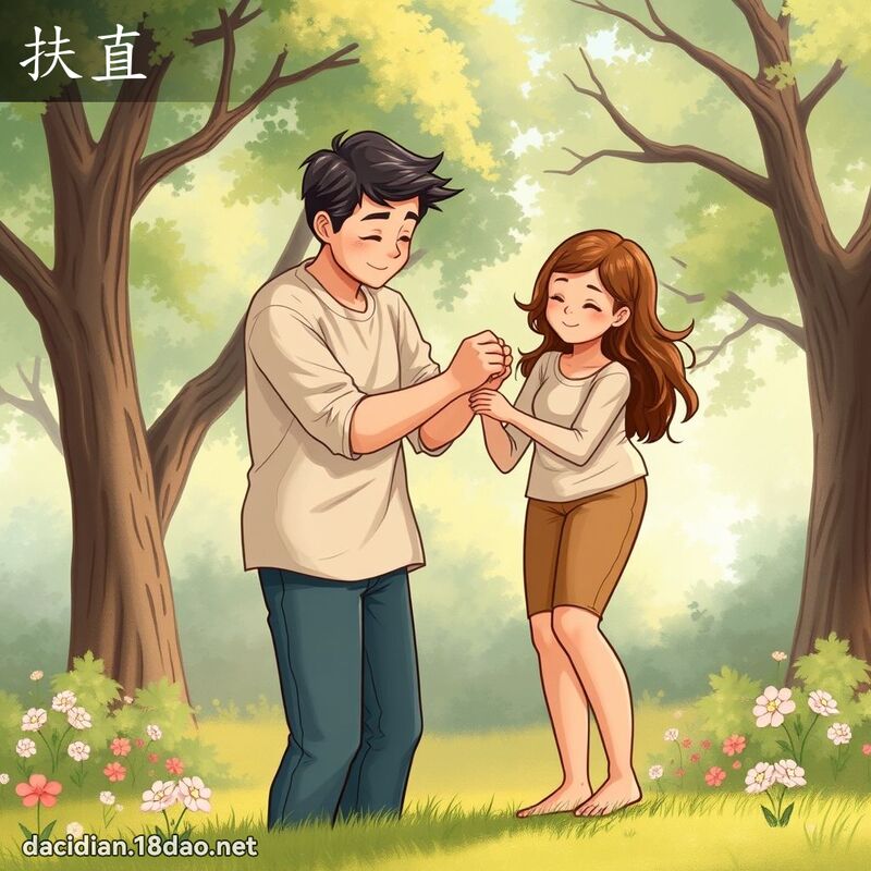 扶直 - 国语大辞典配图