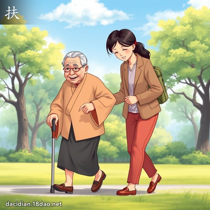 扶 - 國語大辭典配圖