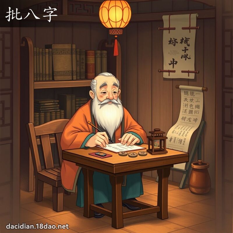 批八字 - 國語大辭典配圖