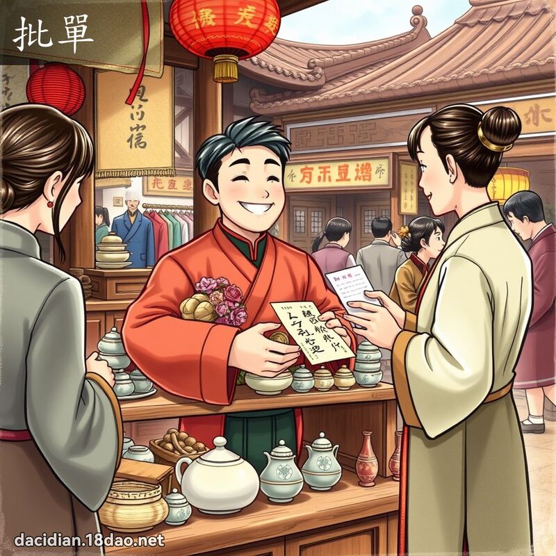 批單 - 國語大辭典配圖