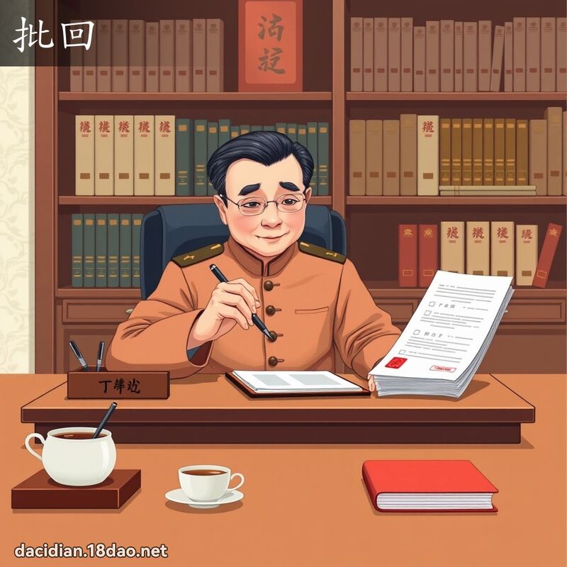 批回 - 国语大辞典配图