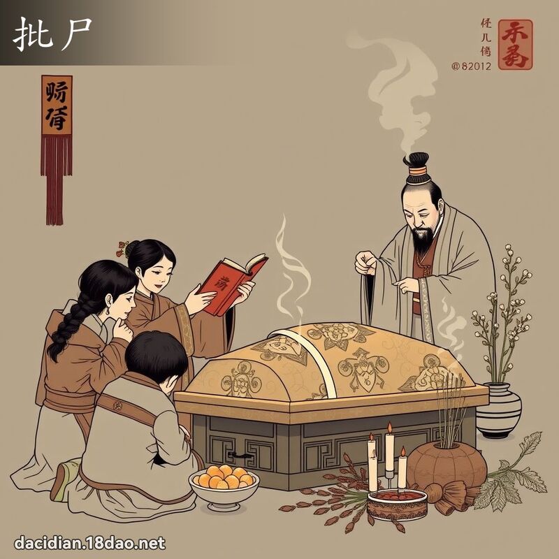 批尸 - 国语大辞典配图