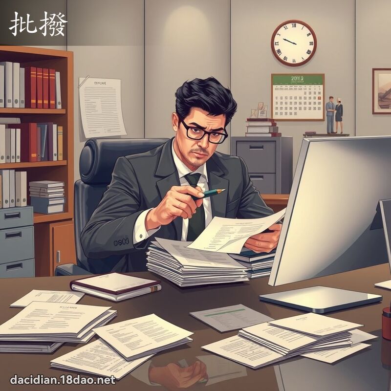 批拨 - 国语大辞典配图