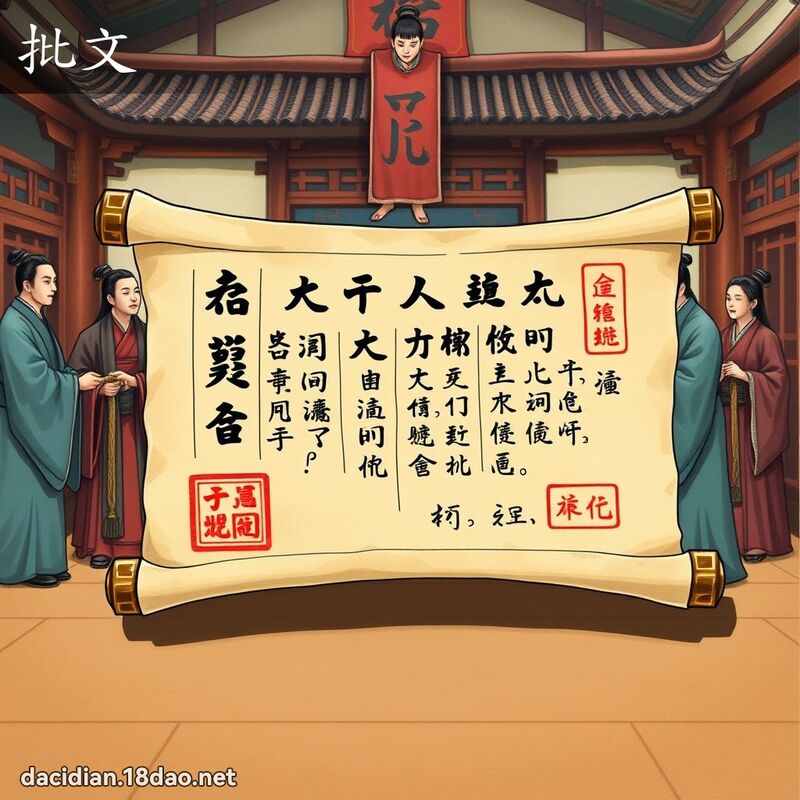 批文 - 国语大辞典配图