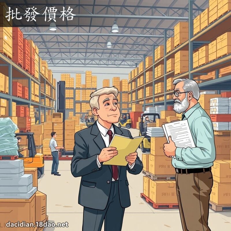 批發價格 - 國語大辭典配圖