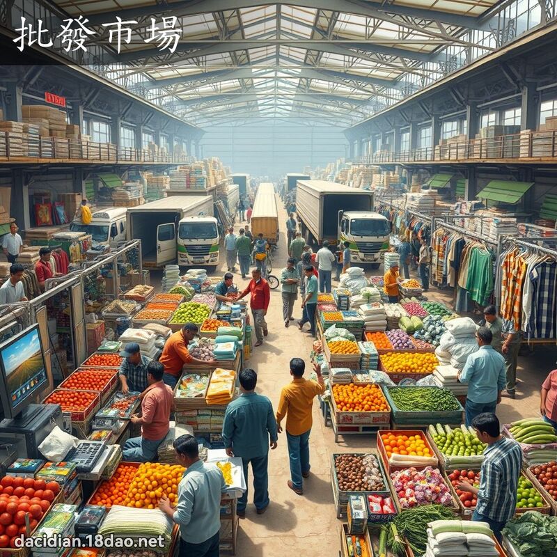 批發市場 - 國語大辭典配圖
