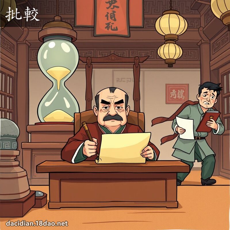 批较 - 国语大辞典配图
