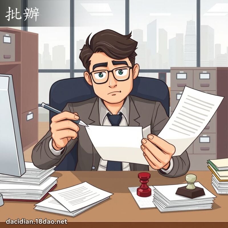 批辦 - 國語大辭典配圖