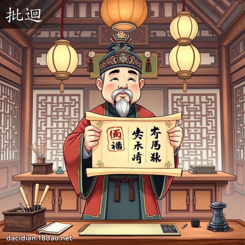 批迴 - 國語大辭典配圖
