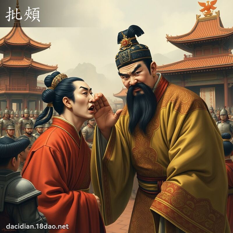 批頰 - 國語大辭典配圖