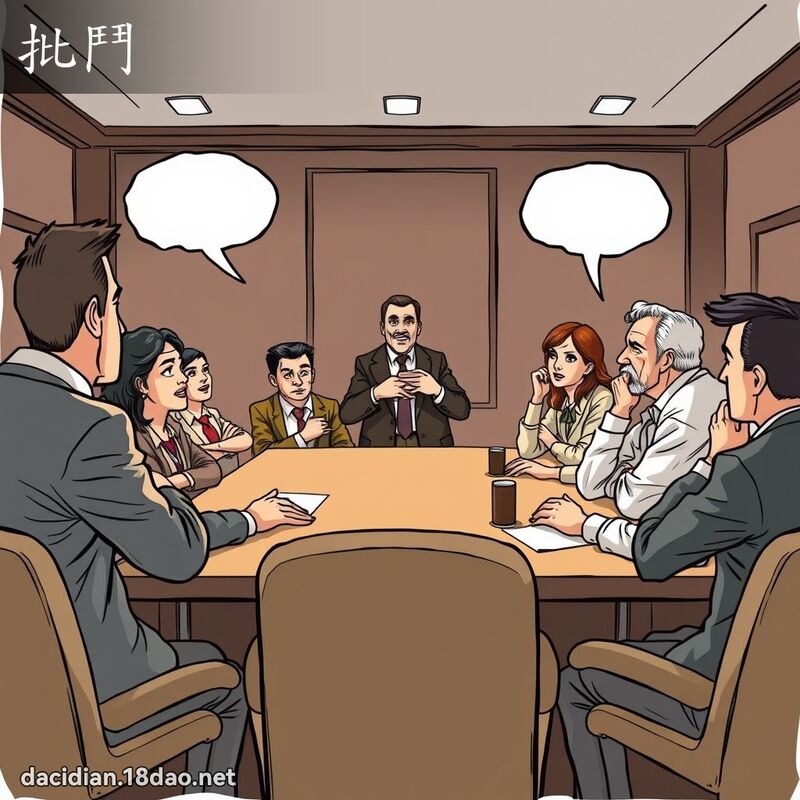 批鬥 - 國語大辭典配圖
