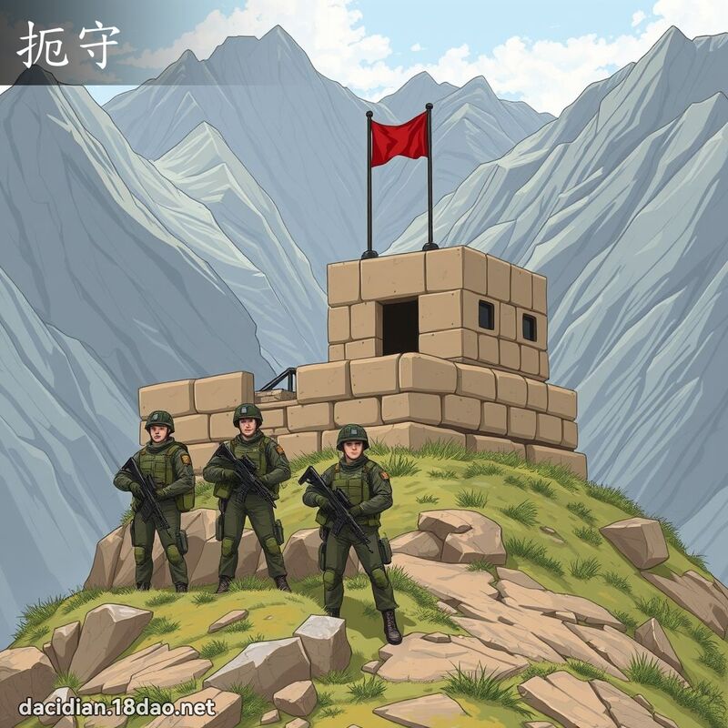 扼守 - 國語大辭典配圖