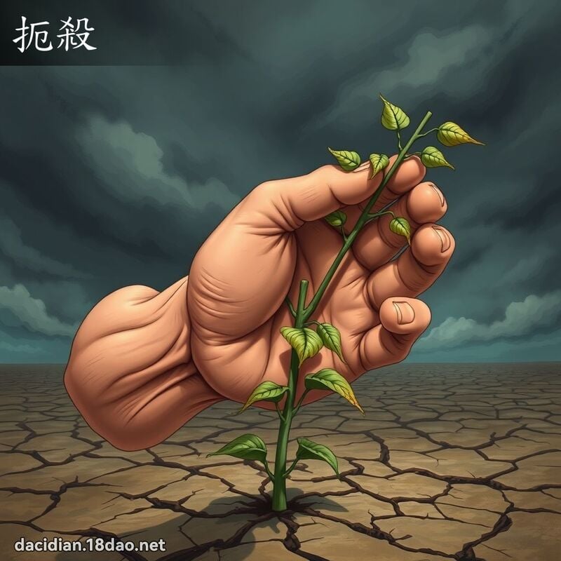 扼殺 - 國語大辭典配圖