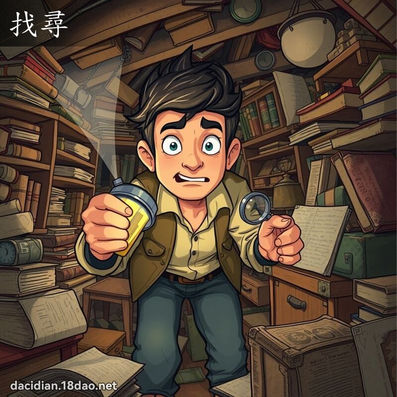 找尋 - 國語大辭典配圖
