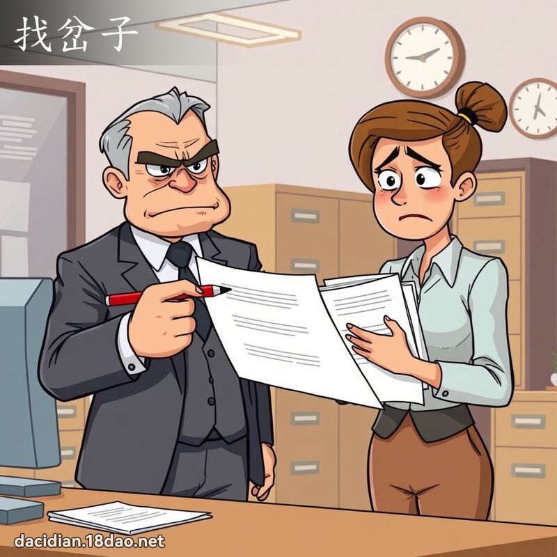 找岔子 - 國語大辭典配圖