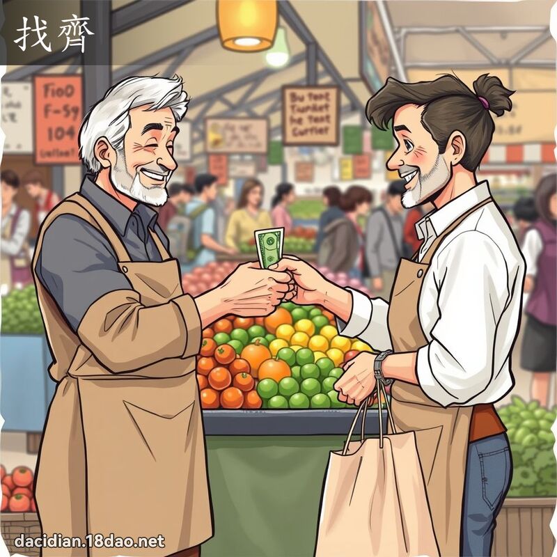 找齐 - 国语大辞典配图