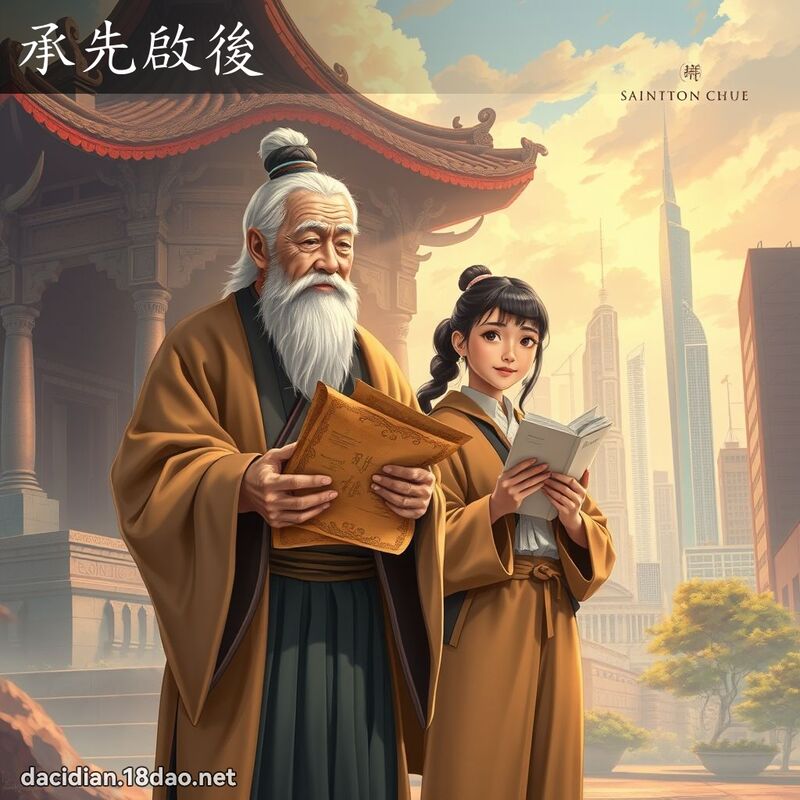 承先启后 - 国语大辞典配图