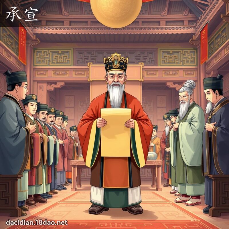 承宣 - 国语大辞典配图