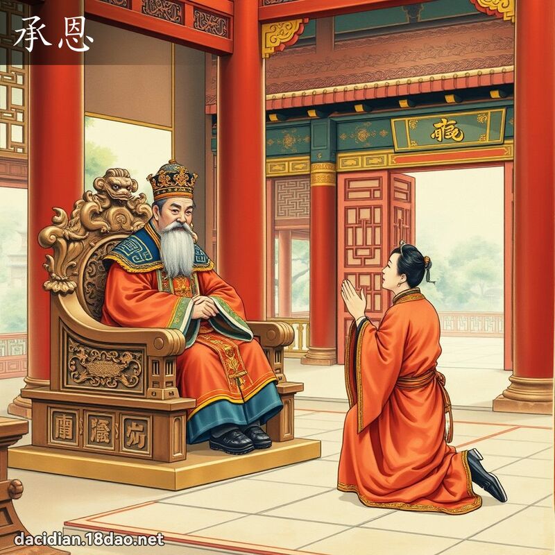 承恩 - 国语大辞典配图