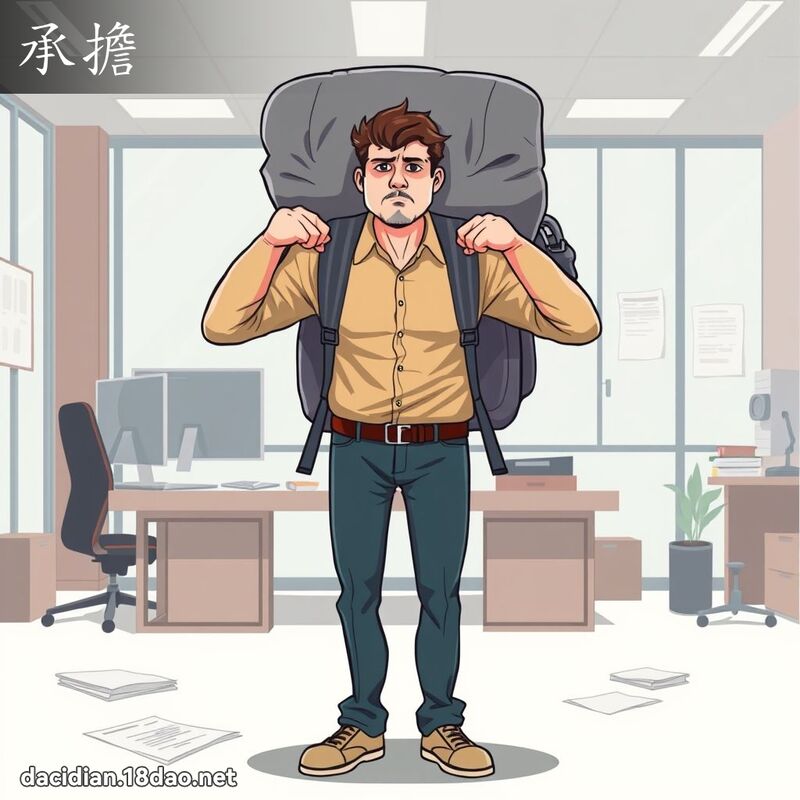 承擔 - 國語大辭典配圖