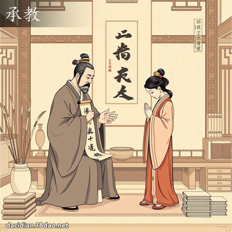 承教 - 國語大辭典配圖
