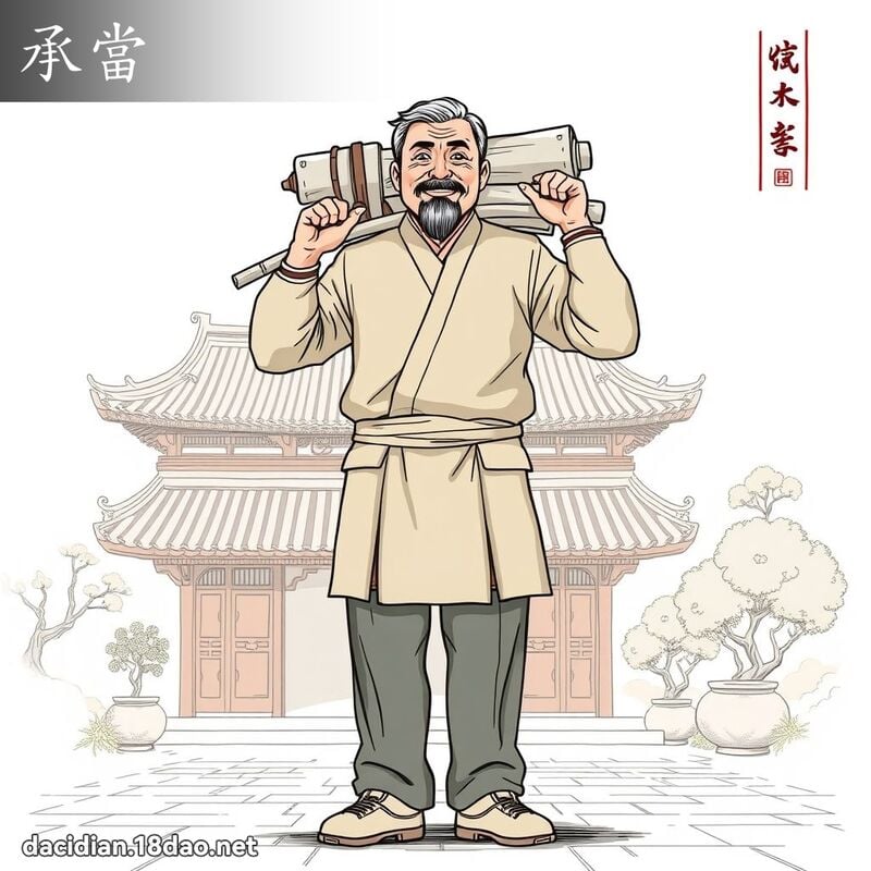 承当 - 国语大辞典配图