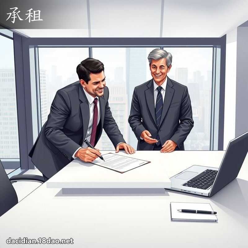 承租 - 国语大辞典配图