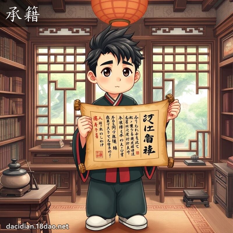 承籍 - 国语大辞典配图