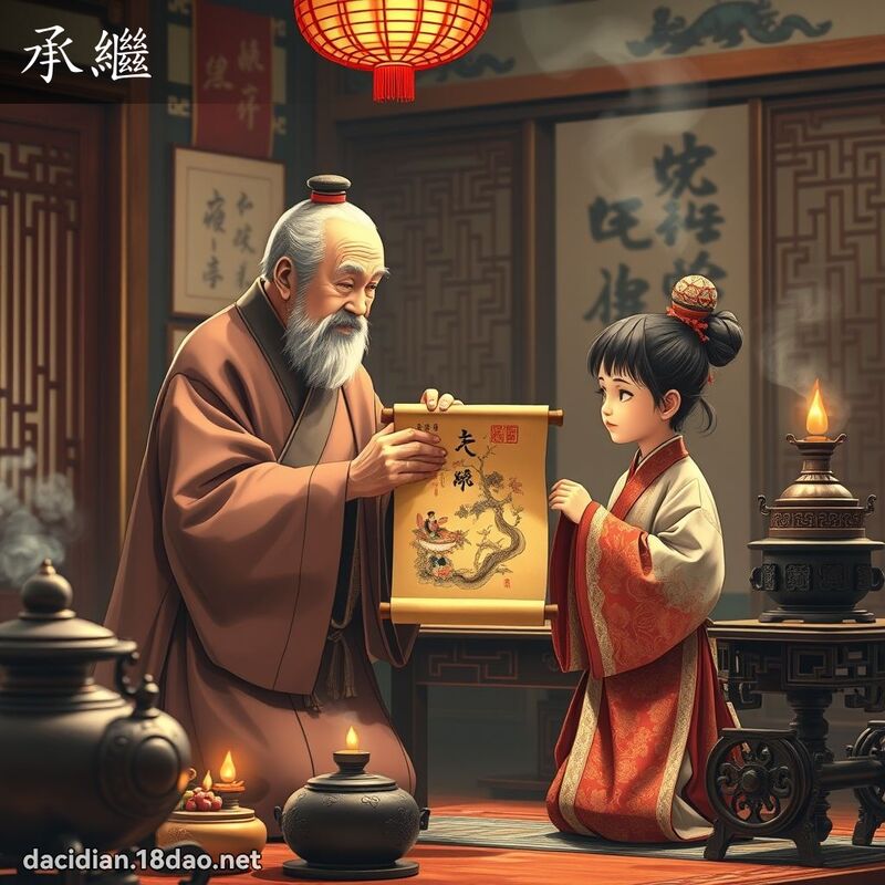 承继 - 国语大辞典配图