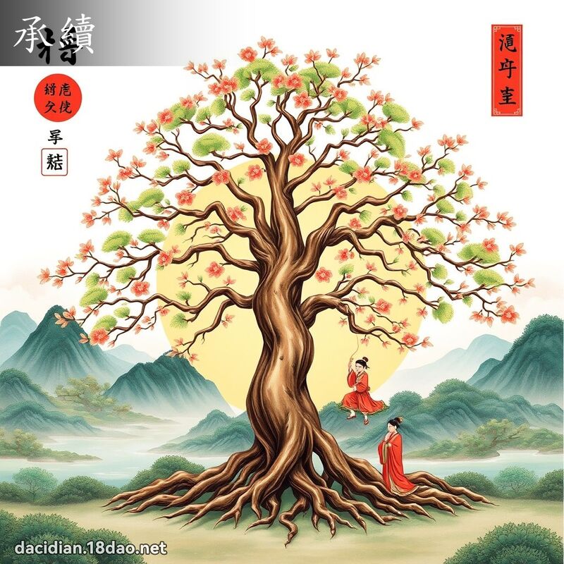 承續 - 國語大辭典配圖