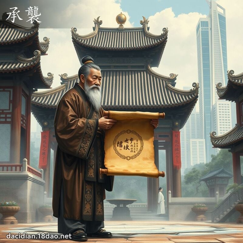 承袭 - 国语大辞典配图