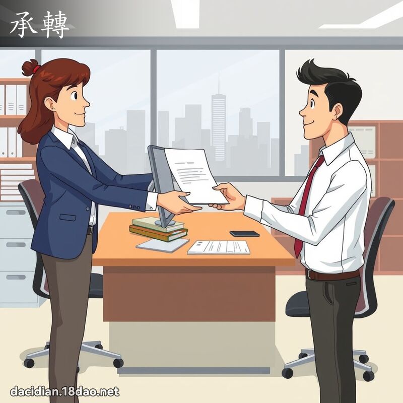 承轉 - 國語大辭典配圖