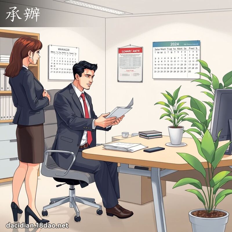 承辦 - 國語大辭典配圖