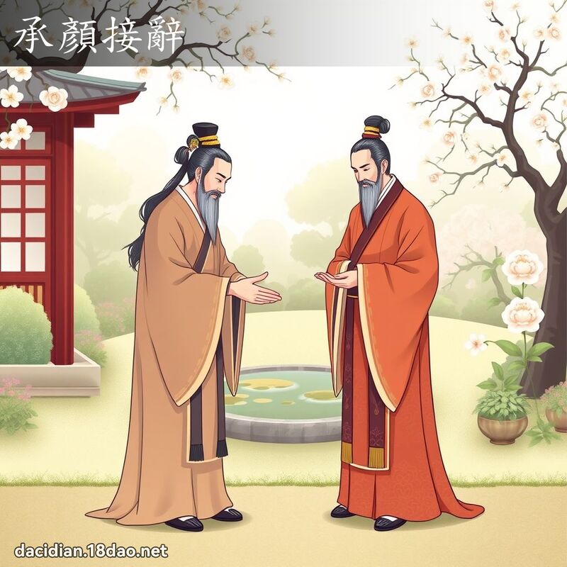 承顏接辭 - 國語大辭典配圖