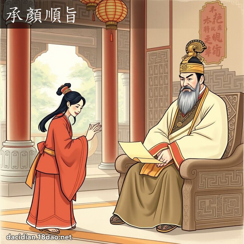 承顏顺旨 - 国语大辞典配图