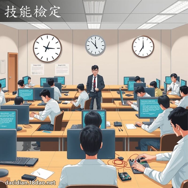 技能檢定 - 國語大辭典配圖
