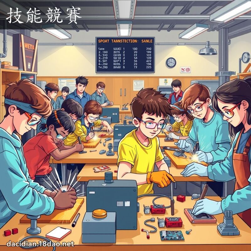 技能競賽 - 國語大辭典配圖